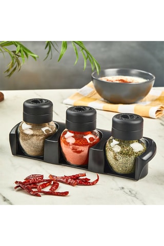 3 frascos para especiarias - 21 cl