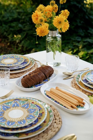 2 Keramisch Dienbladen - 29 cm