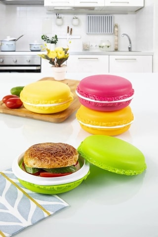 4 caixas de arrumação Bayev Makaron - 6 x 6 x 2 cm