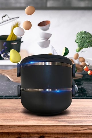 2 lancheiras em aço inoxidável 75 cl