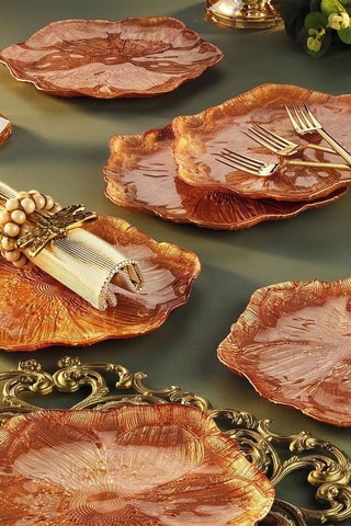 6 pratos de sobremesa - 22 cm