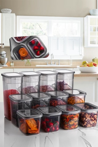 12 caixas de conservação 1,2/2/3,2 l