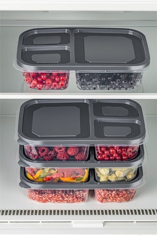 4 caixas de conservação - 15 x 24 x 5 cm