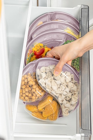 6 caixas de conservação - 21 x 21 x 5 cm