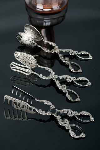 3 pinças de serviço   22 cm