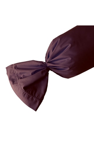 Federa cuscino alla francese in percalle di cotone 80 fili/cm² - Melanzana