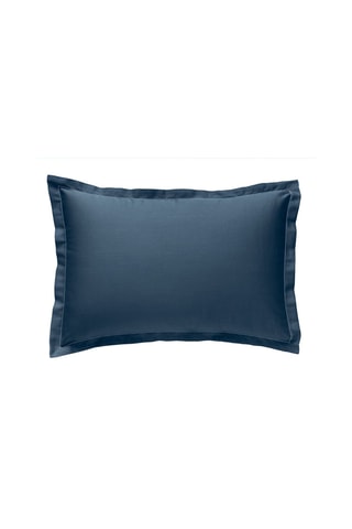 Federa in raso di cotone 120 fili/cm² - Blu