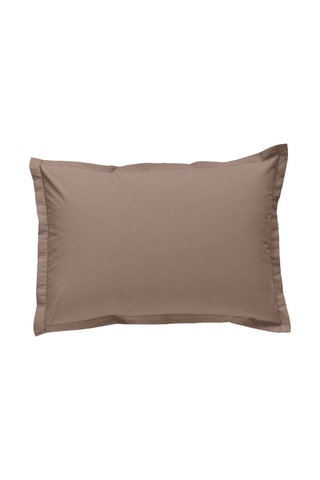 Federa in percalle di cotone 80 fili/cm² - Taupe