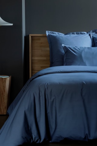 Copripiumino in percalle di cotone 80 fili/cm² - Blu