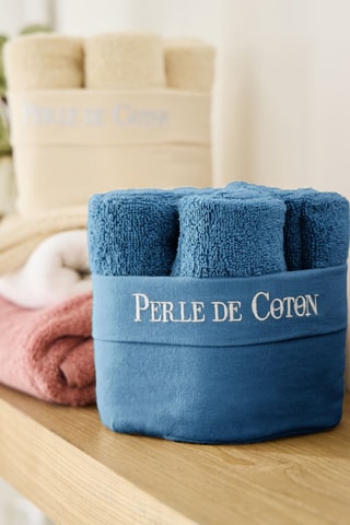 6 asciugamani ospite - Blu - 50 x 30 cm