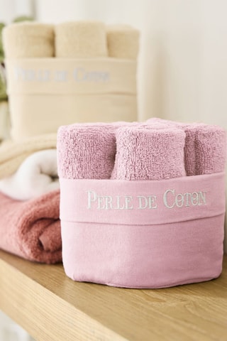 6 asciugamani ospite - Rosa - 50 x 30 cm