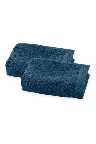 2 asciugamani ospite - Blu - 30 x 50 cm