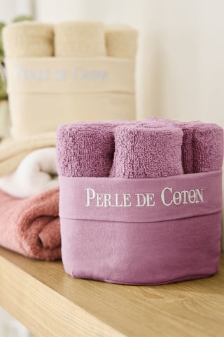 6 asciugamani ospite - Viola chiaro  - 50 x 30 cm