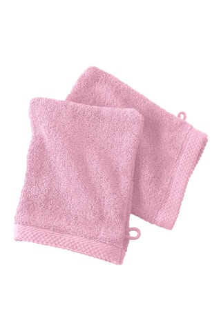 2 guanti da bagno - Rosa cipria