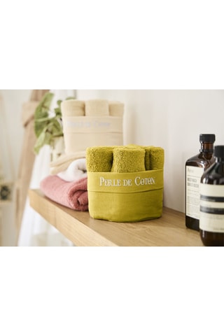 6 asciugamani ospite - Oliva - 50 x 30 cm