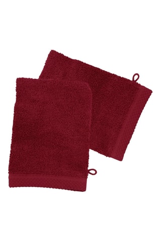 2 guanti da bagno - Bordeaux