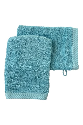 2 guanti da bagno - Verde acqua