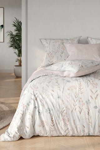 Parure copripiumino in cotone 57 fili/cm² Linette  - Ecrù