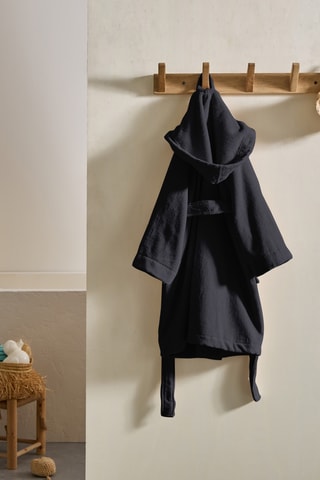 Accappatoio con cappuccio - Antracite