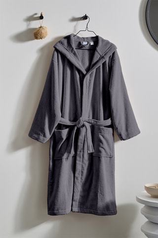 Accappatoio con cappuccio - Grigio scuro