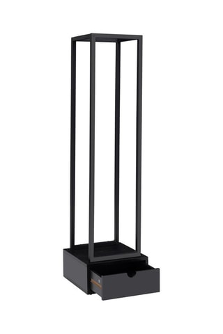 Suporte vertical para lenha - Preto