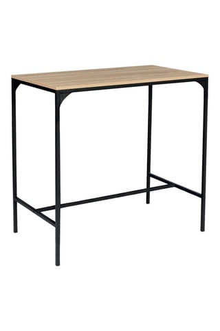 Mesa de bar e 2 bancos de bar Pharell Imitação madeira e preto