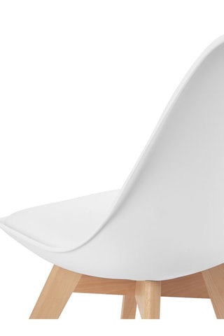 2 cadeiras Nordia - Natural e branco