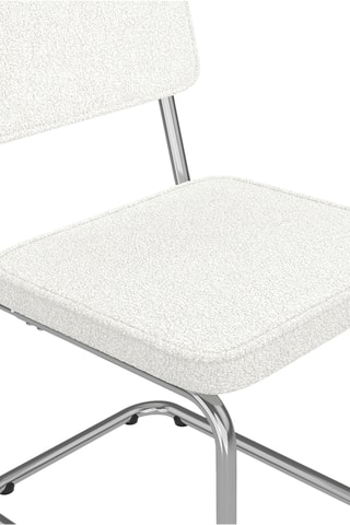 4 cadeiras Naya - 44 x 79 x 52 cm - Tecido bouclette