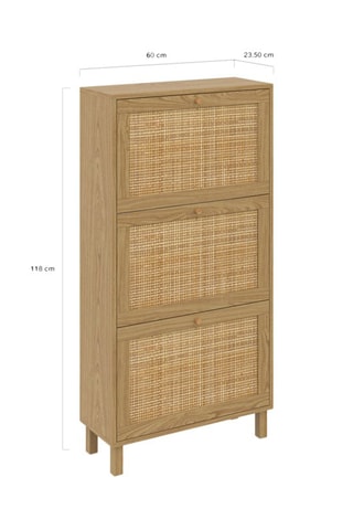 Sapateira 3 batentes Erin - 60 x 118 x 23,5 cm