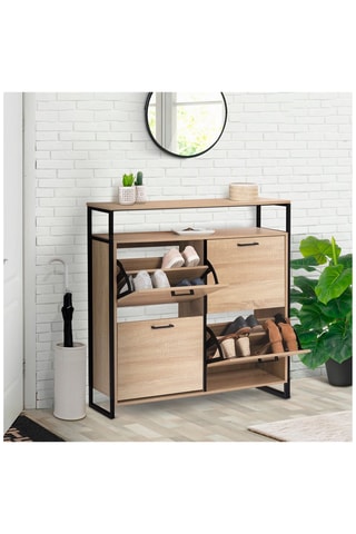 Sapateira 4 batentes Alan - 100 x 97 x 23 cm