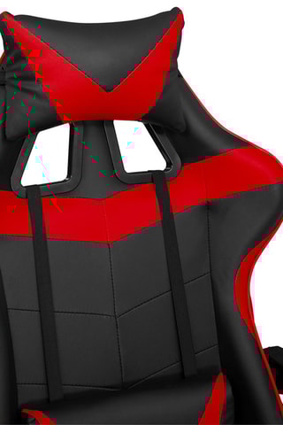 Cadeirão com rodas - Preto e vermelho