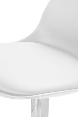 2 bancos de bar Karl - Branco