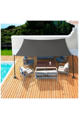 Vela de sombra retangular - 4 x 6 m