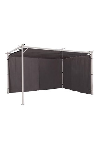 2 cortinas universais pérgula - 290 x 215 cm - 390 x 215 cm