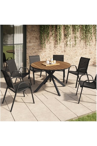 Mesa de jardim Milazzo - 120 x 75 x 120 cm