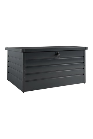 Coffre de rangement pour extérieur gris anthracite en métal 870L