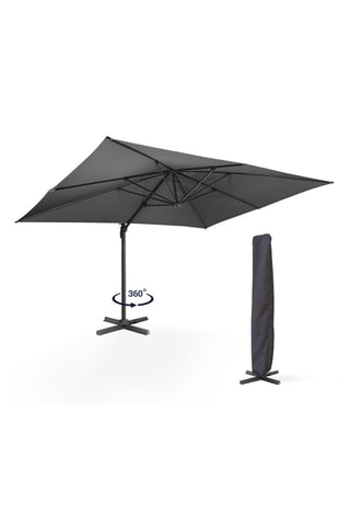 Guarda-sol 360º descentrado com capa - 12 m²