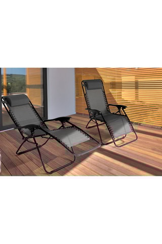 2 fauteuils de jardin - 70 x 160 x 92 cm