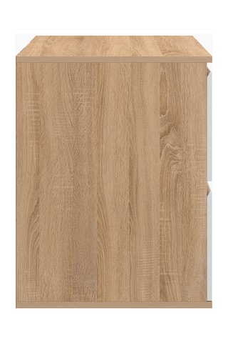 Móvel para casa de banho suspenso 2 gavetas Tom - 60 x 60 x 45 cm