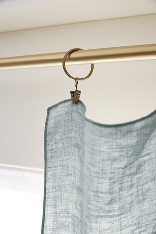 Cortina de lino Soline - 140 x 270 cm - Azul