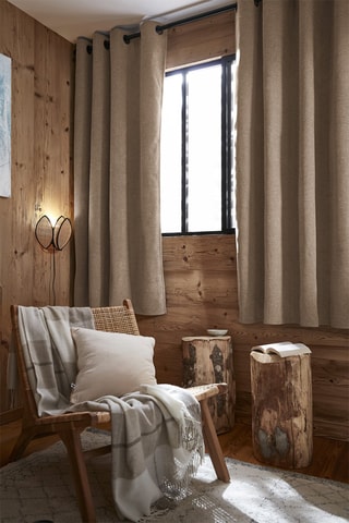 Cortina opaca Bjorn - Beige - 140 x 180 cm