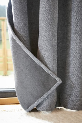 Cortina opaca Bjorn - Gris claro - 140 x 260 cm