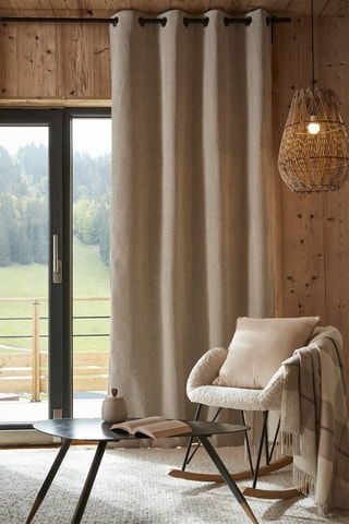 Cortina opaca Bjorn - Beige claro - 140 x 240 cm