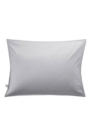 Funda de almohada de percal de algodón 80 hilos/cm² Bally - Gris