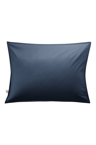 Funda de almohada de percal de algodón 80 hilos/cm² Bally - Azul noche