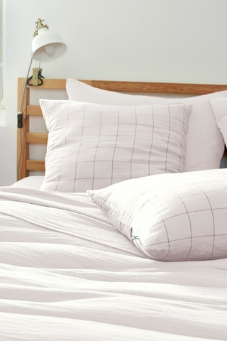 Funda de almohada Gaïa Match - Nata