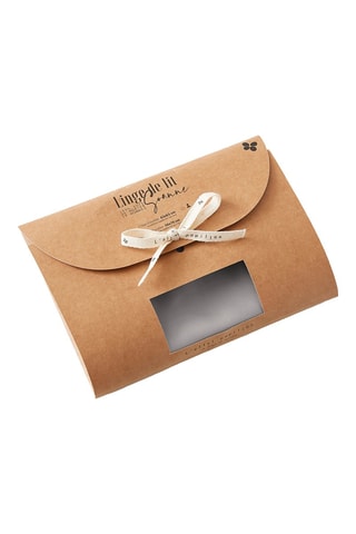 Funda de almohada de seda de morera Soanne - Gris claro