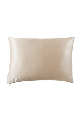 Funda de almohada de seda de morera Soanne - Beige