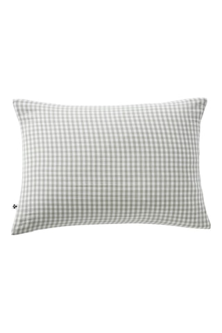 Funda de almohada de algodón 125 hilos/cm² Vickie - Verde y blanco