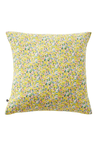 Funda de almohada de algodón 125 hilos/cm² Manon - Amarillo y rosa